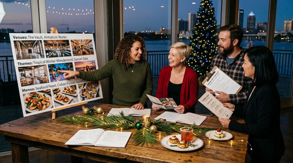 Holiday Party Planning in Tampa Bay: Venues, Themes, and Menus