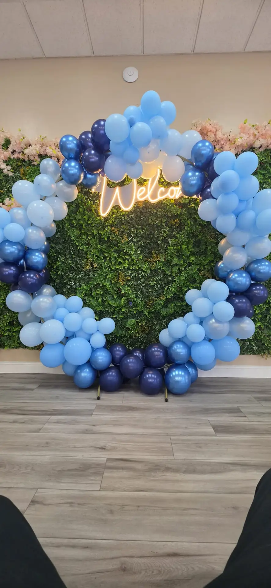 Trio's banquet hall prepared for a special event