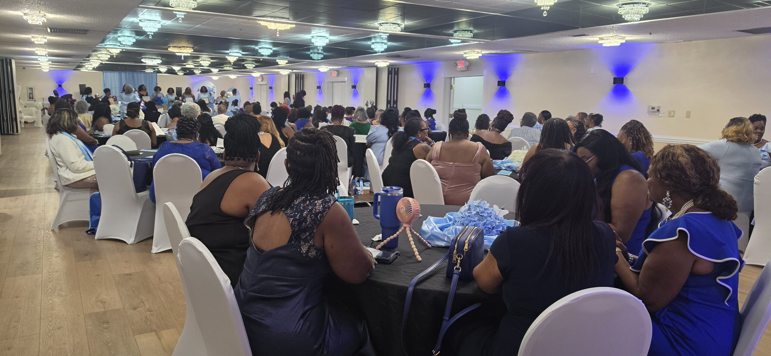Banquet hall event setup