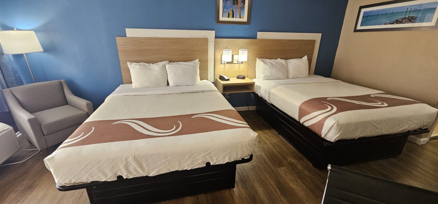 Spacious hotel suite at Quality Inn and Suites