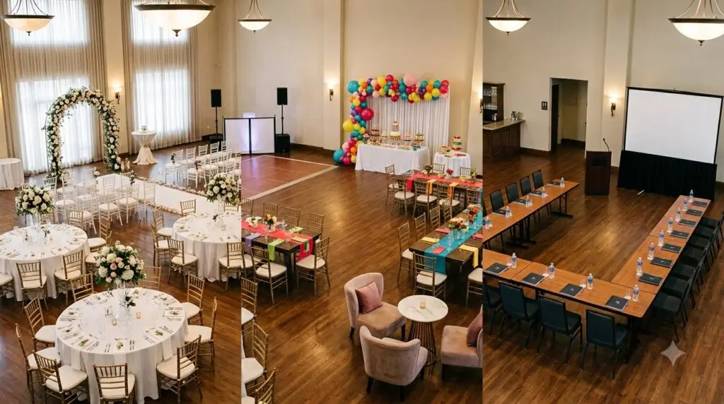 Current image: Banquet Hall Layout Ideas for Weddings, Birthdays and Corporate Events
