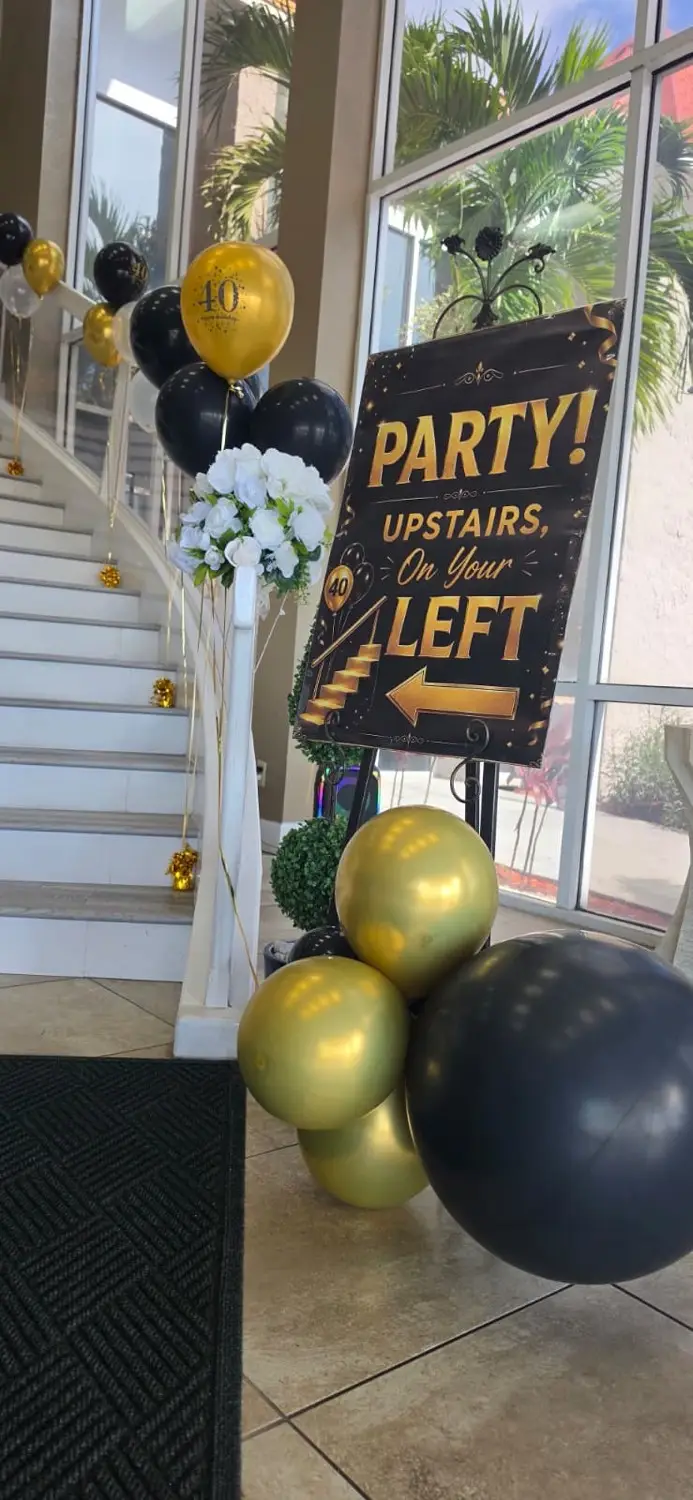 Trio's Banquet Hall prepared for an event