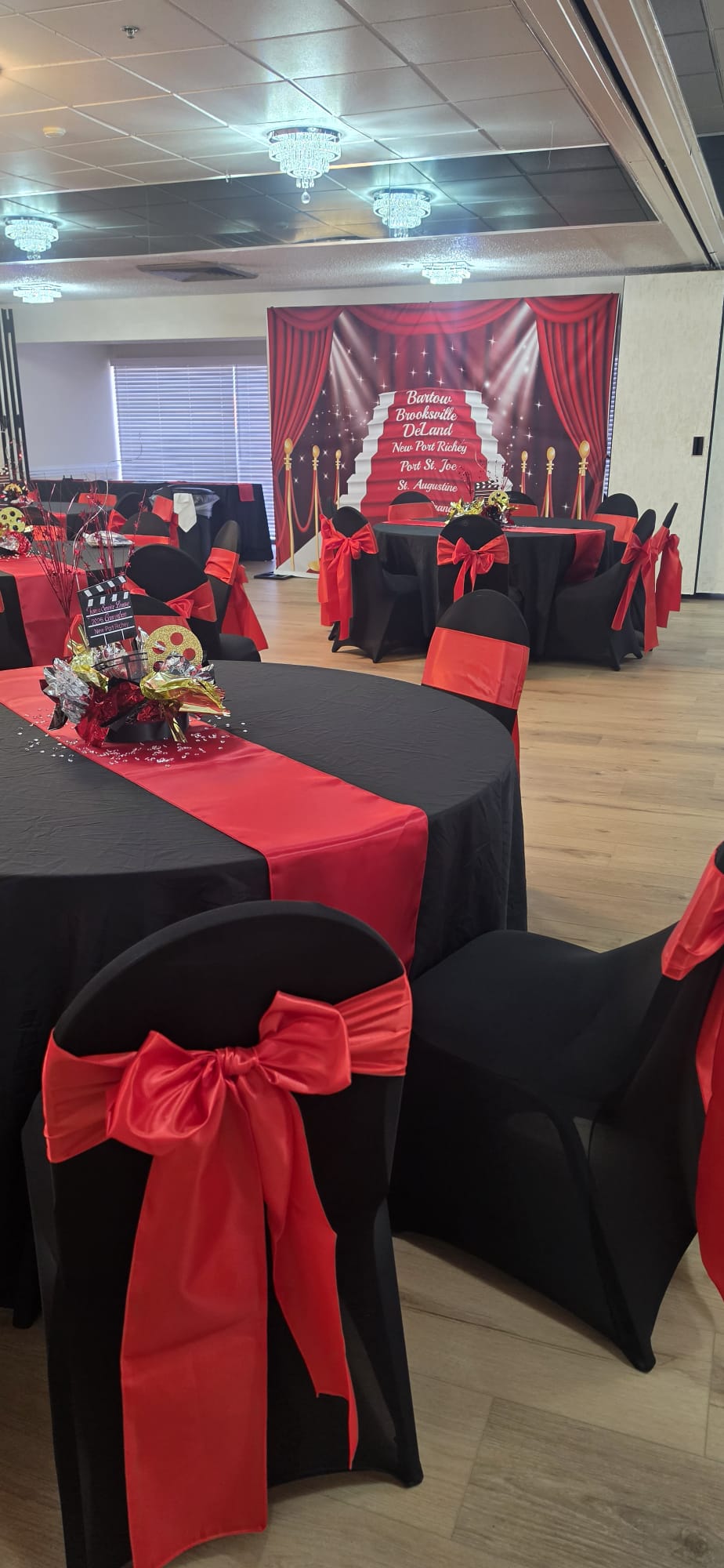 Elegant event styling at Trio's