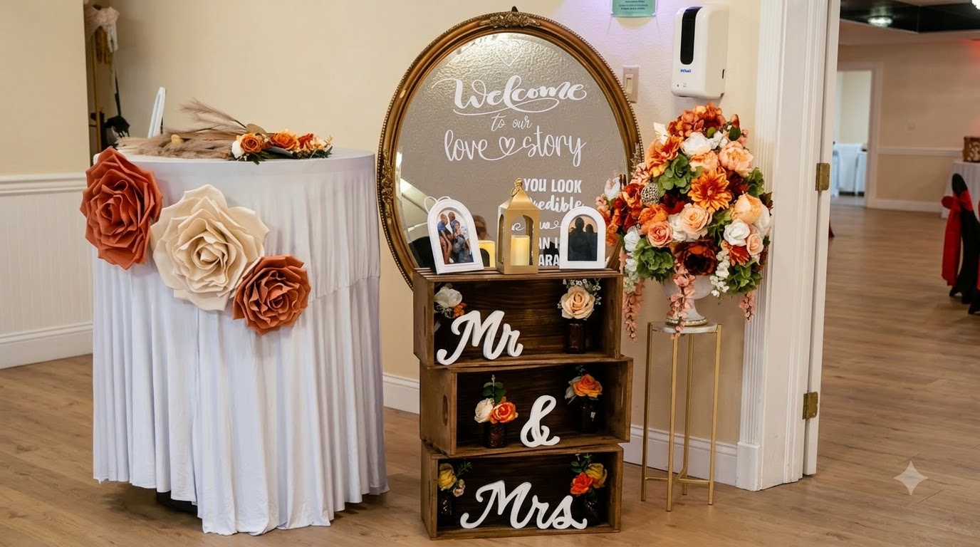 Elegant event styling at Trio's
